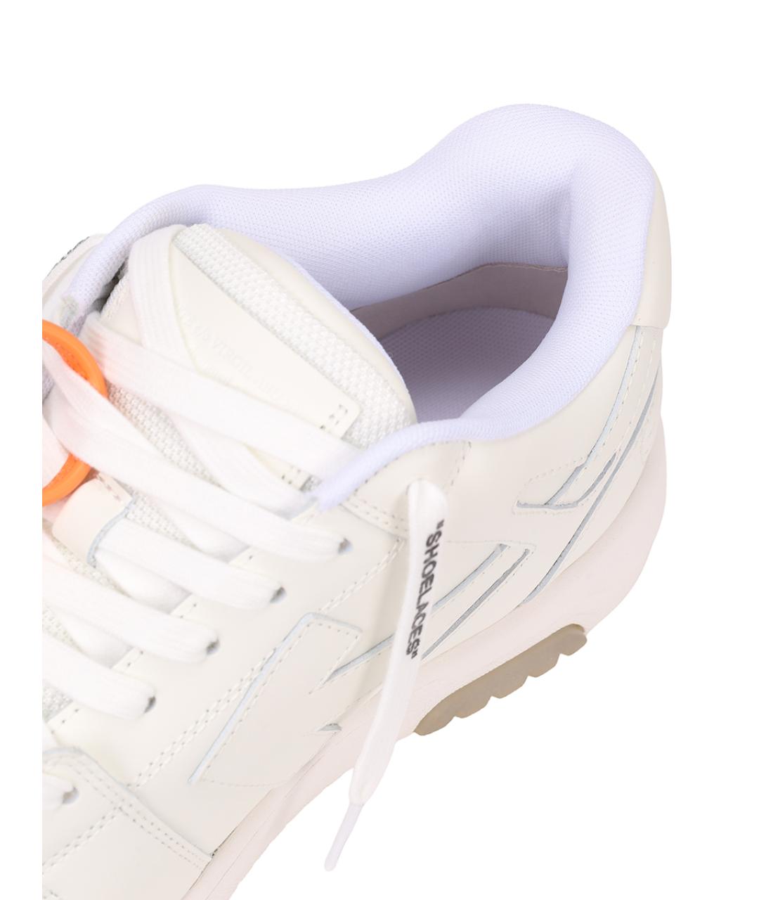 OFF-WHITE Белые низкие кроссовки / кеды, фото 6