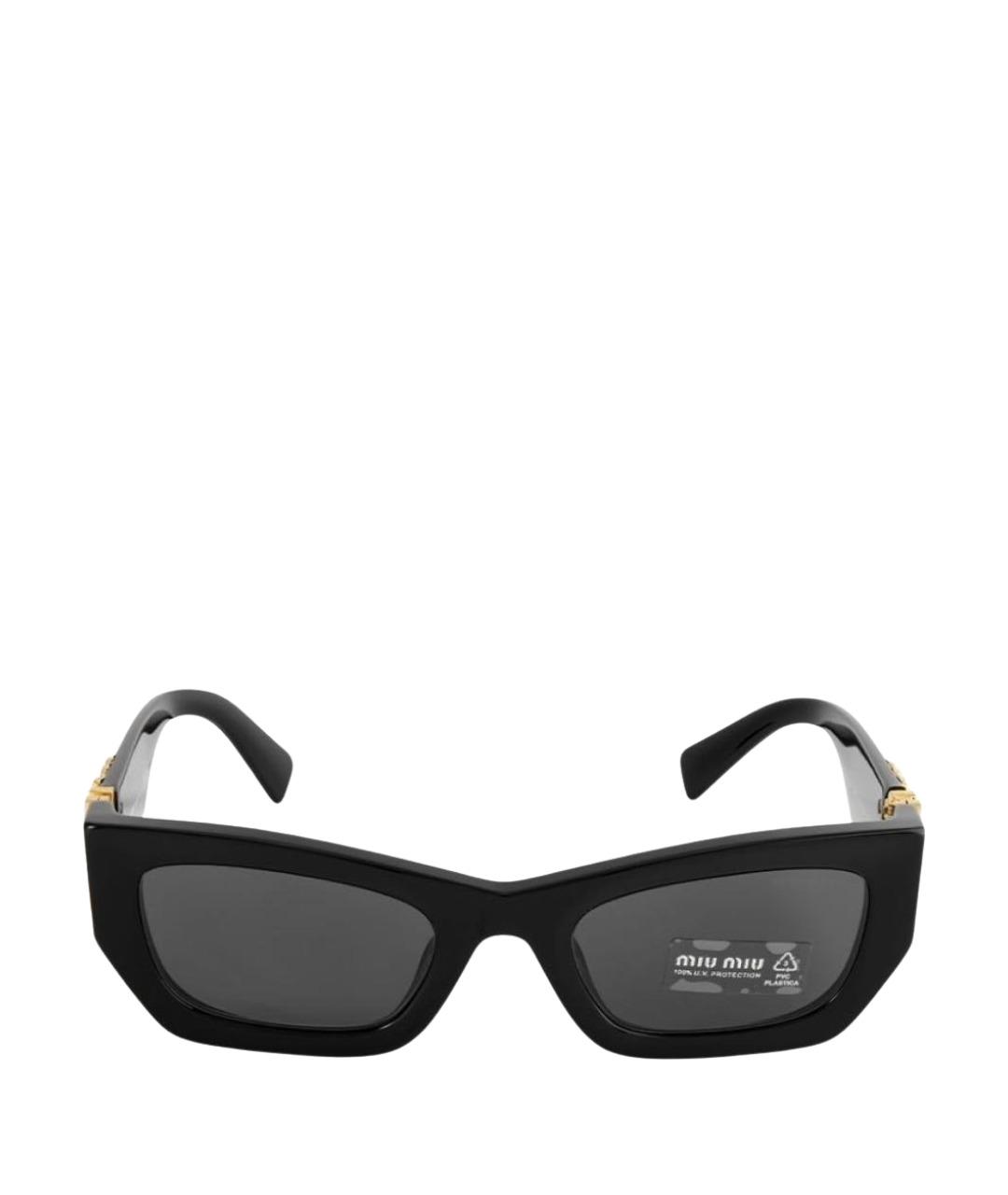 MIU MIU Черные солнцезащитные очки, фото 1