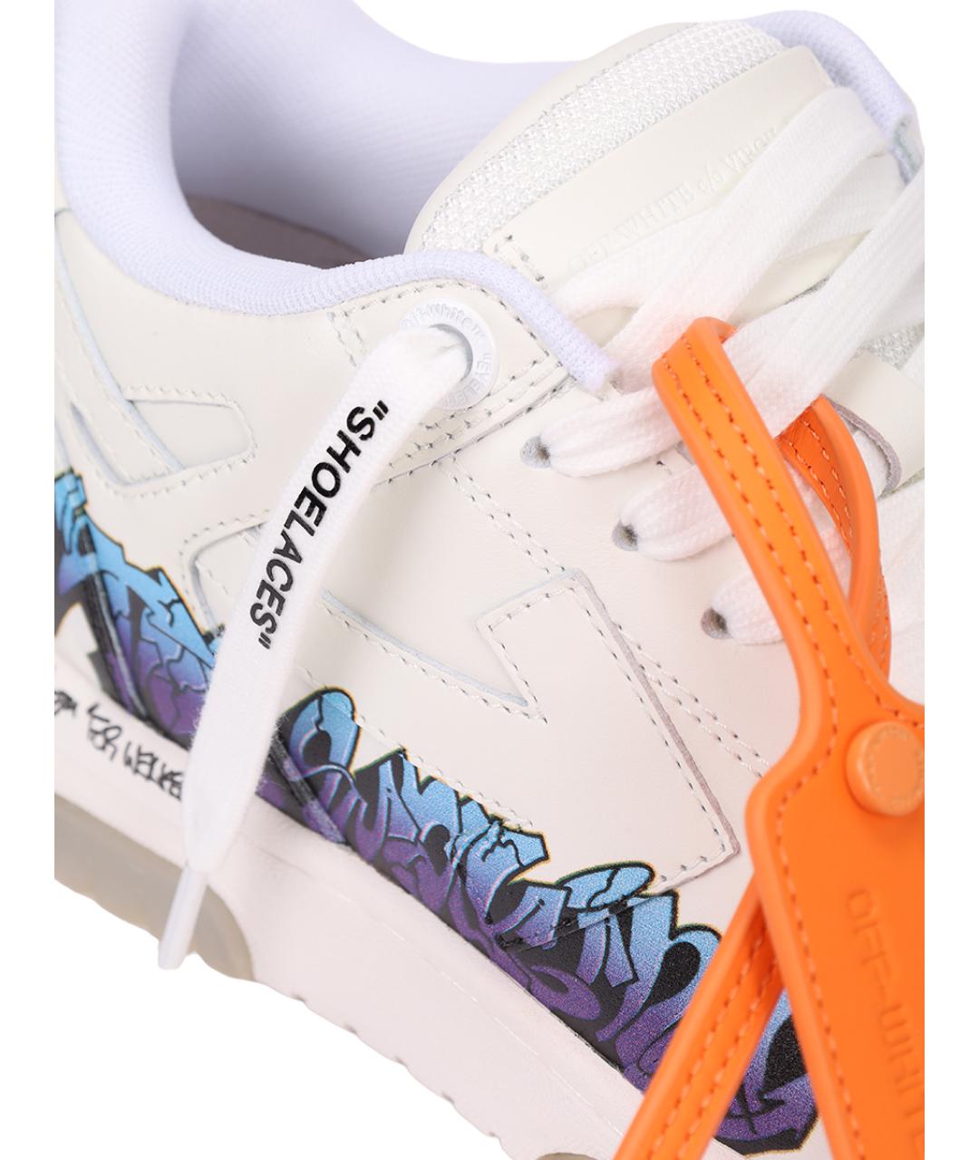 OFF-WHITE Белые кеды, фото 5