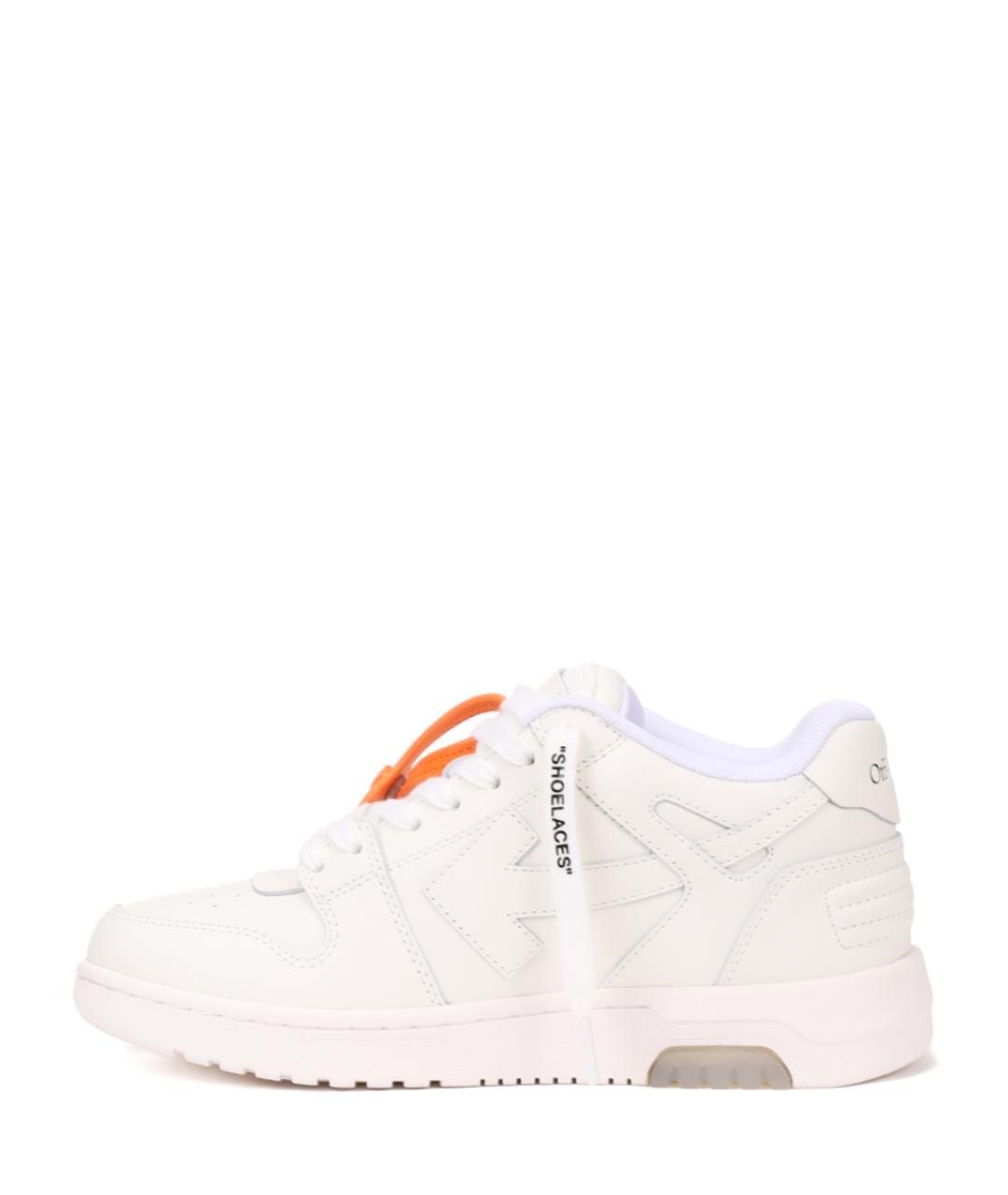 OFF-WHITE Белые кеды, фото 3