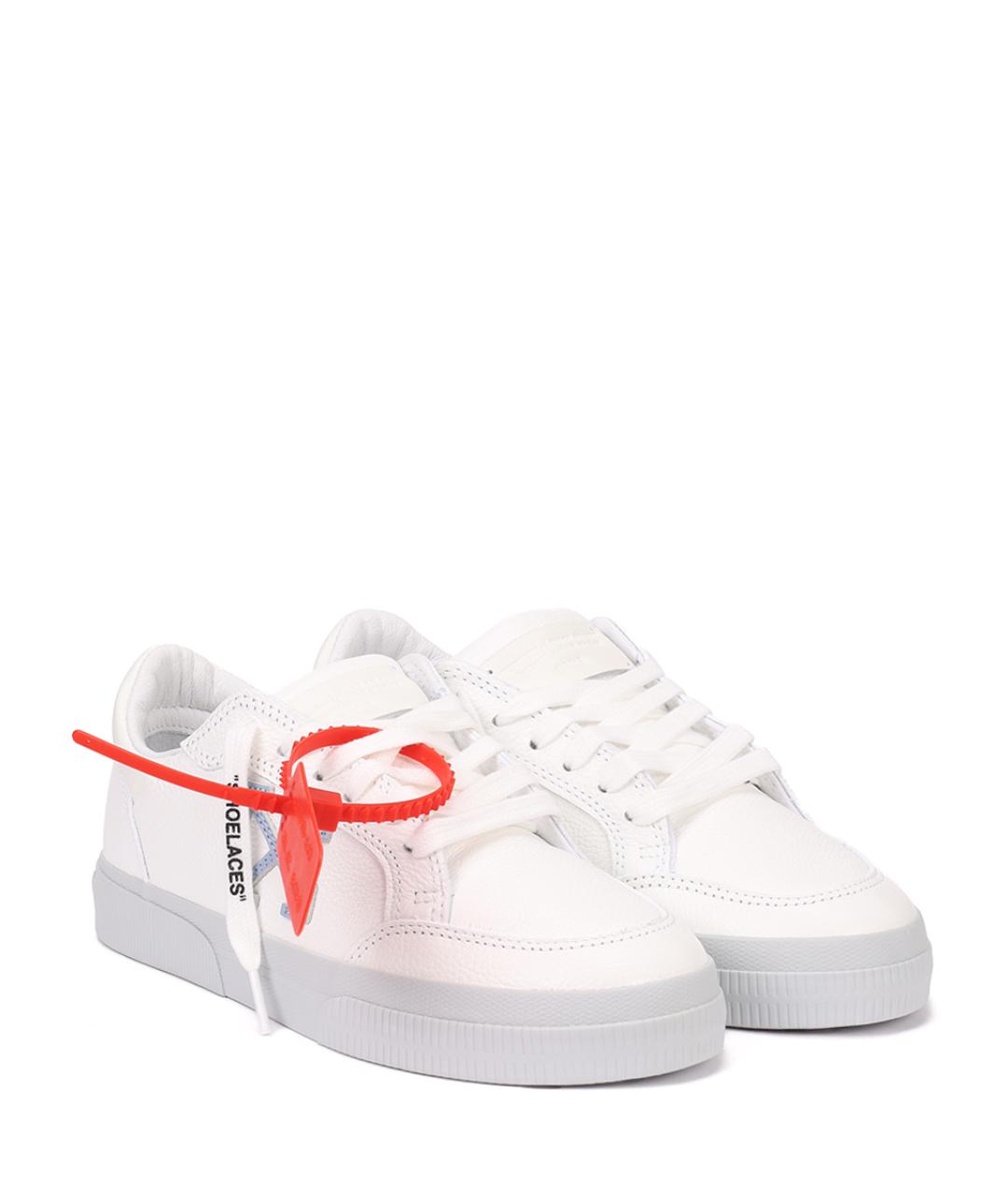 OFF-WHITE Белые кеды, фото 2