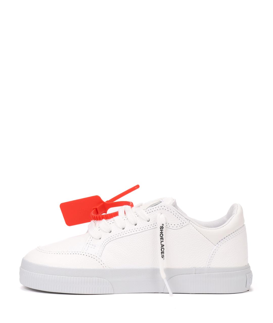 OFF-WHITE Белые кеды, фото 3
