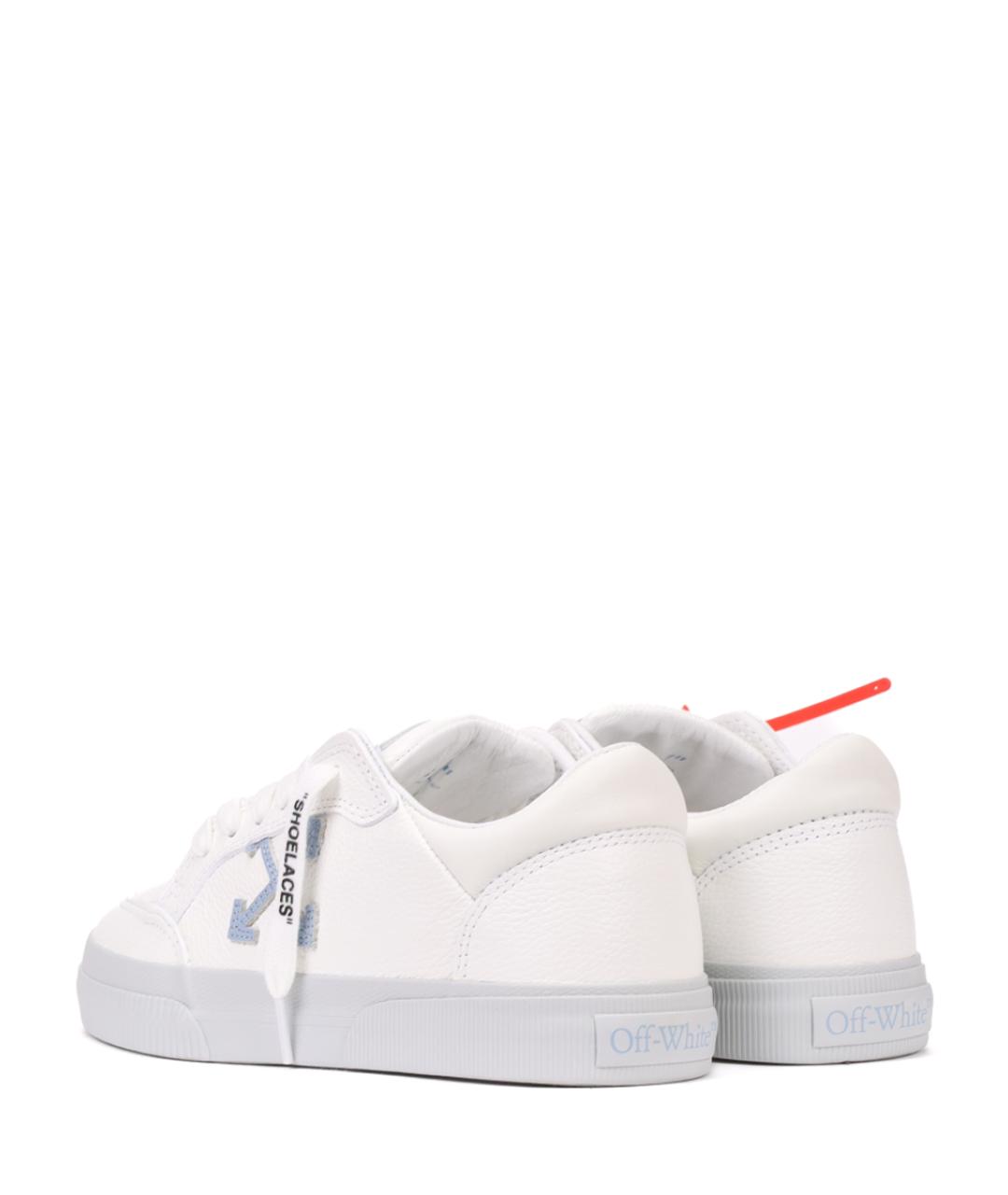 OFF-WHITE Белые кеды, фото 4