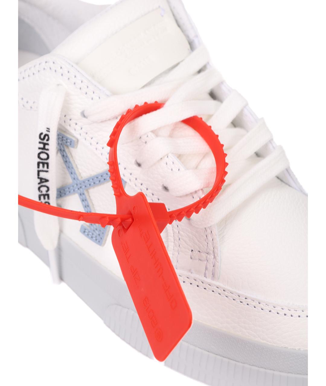 OFF-WHITE Белые кеды, фото 5