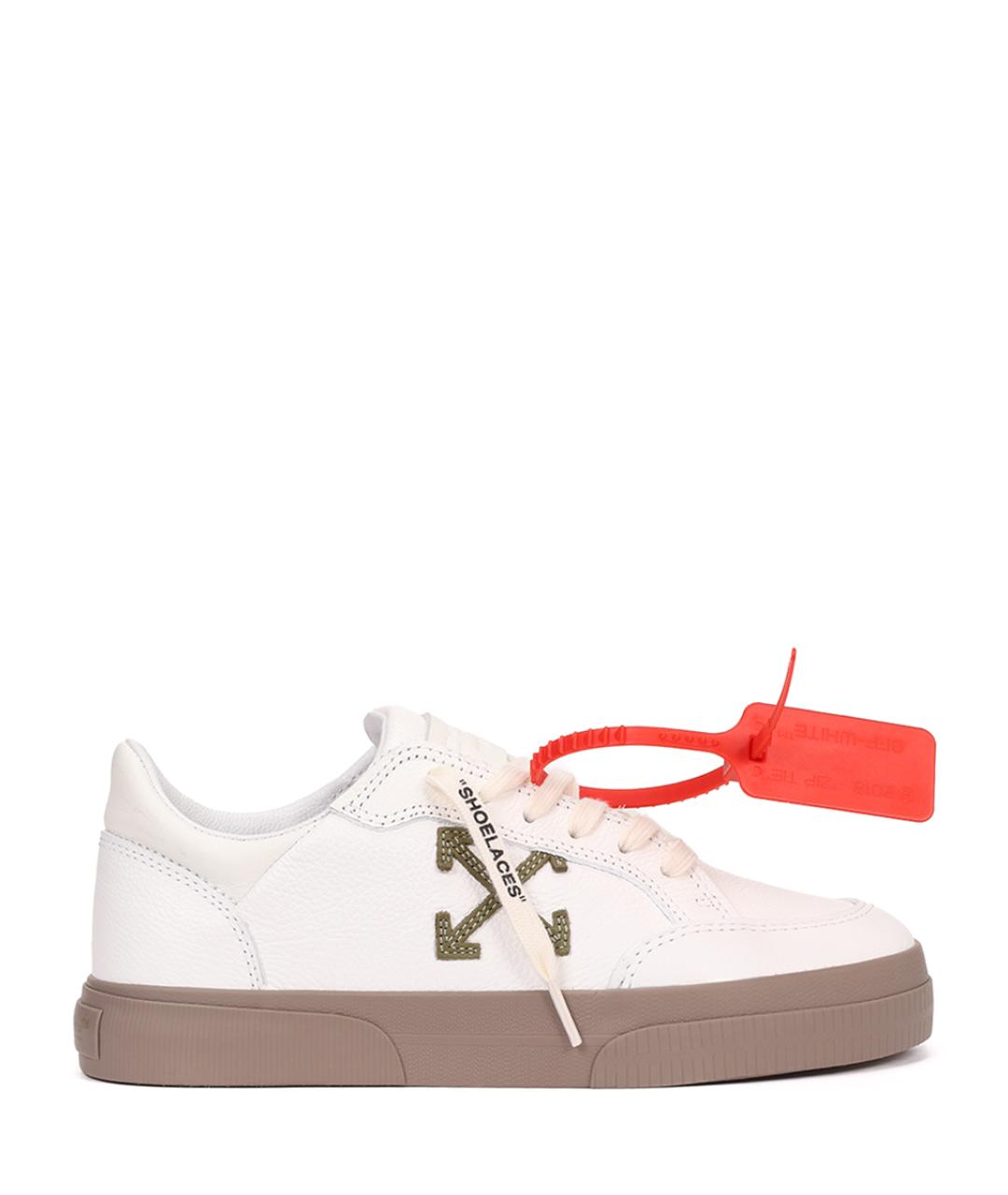 OFF-WHITE Белые кеды, фото 1
