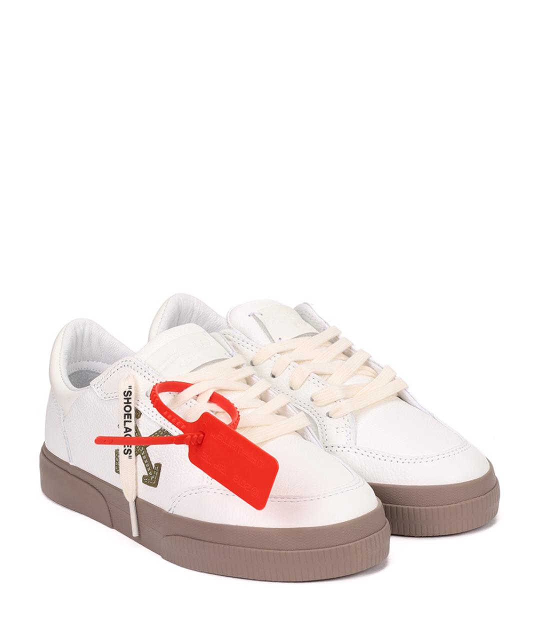 OFF-WHITE Белые кеды, фото 2