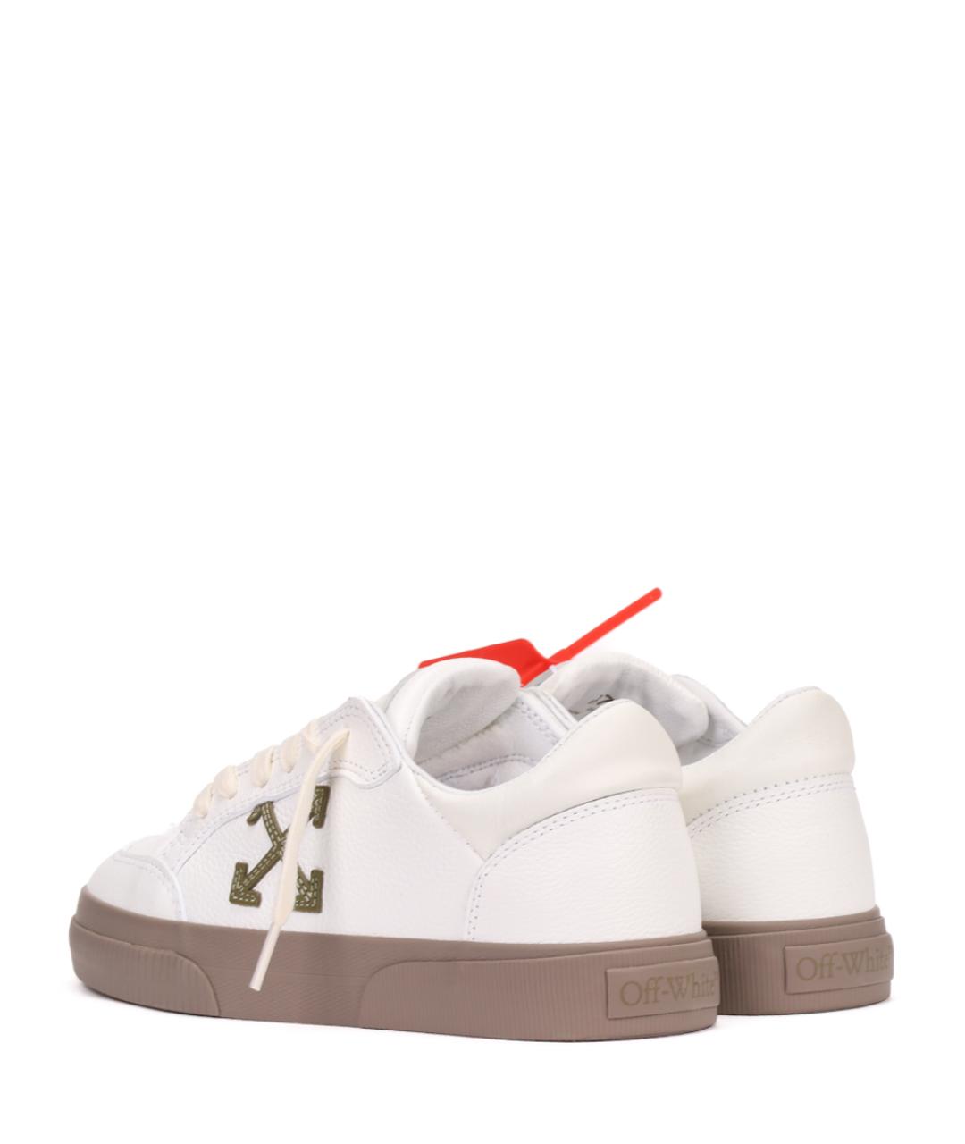 OFF-WHITE Белые кеды, фото 4
