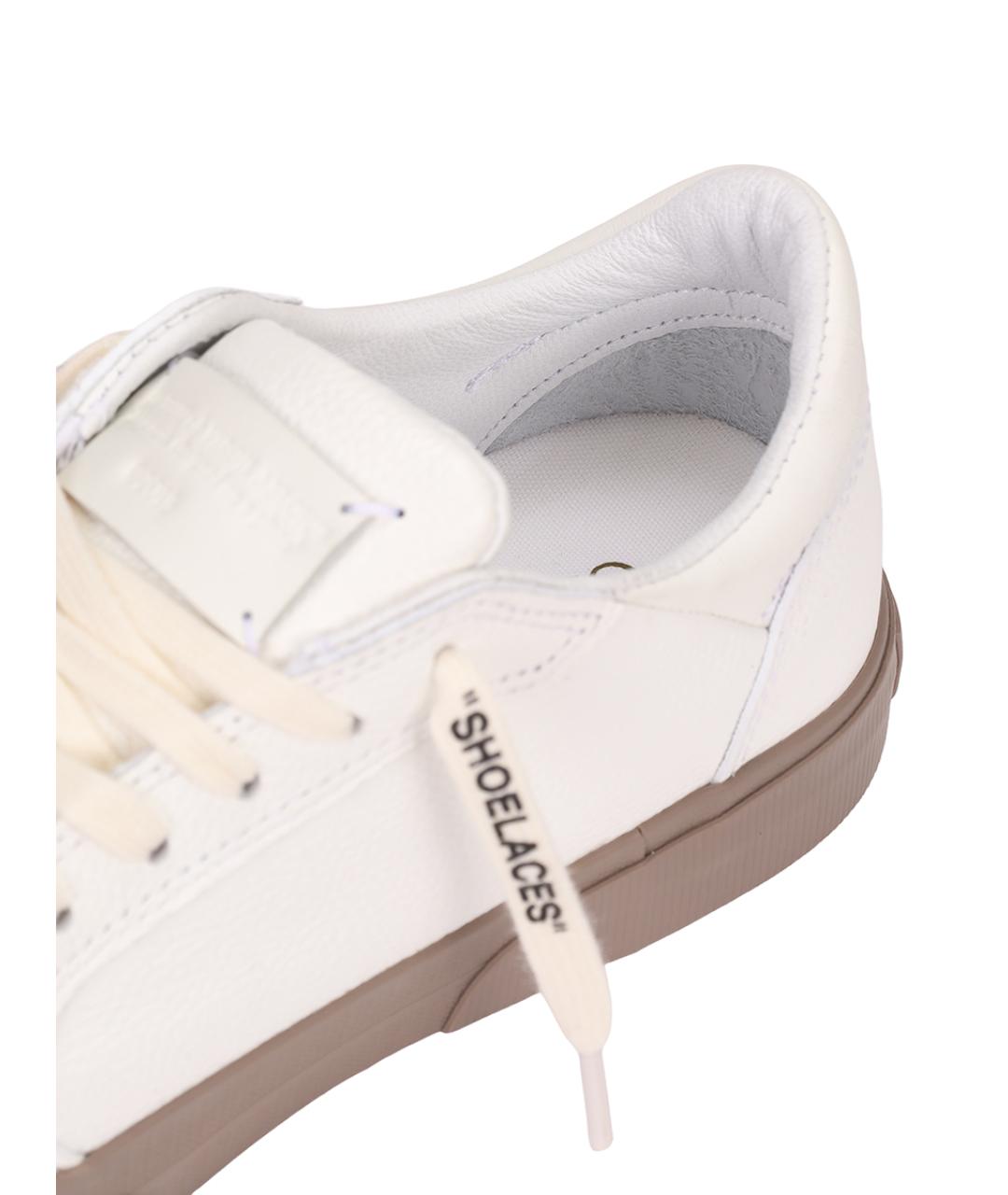 OFF-WHITE Белые кеды, фото 6