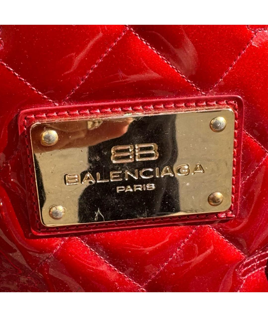 BALENCIAGA Красная сумка тоут, фото 3