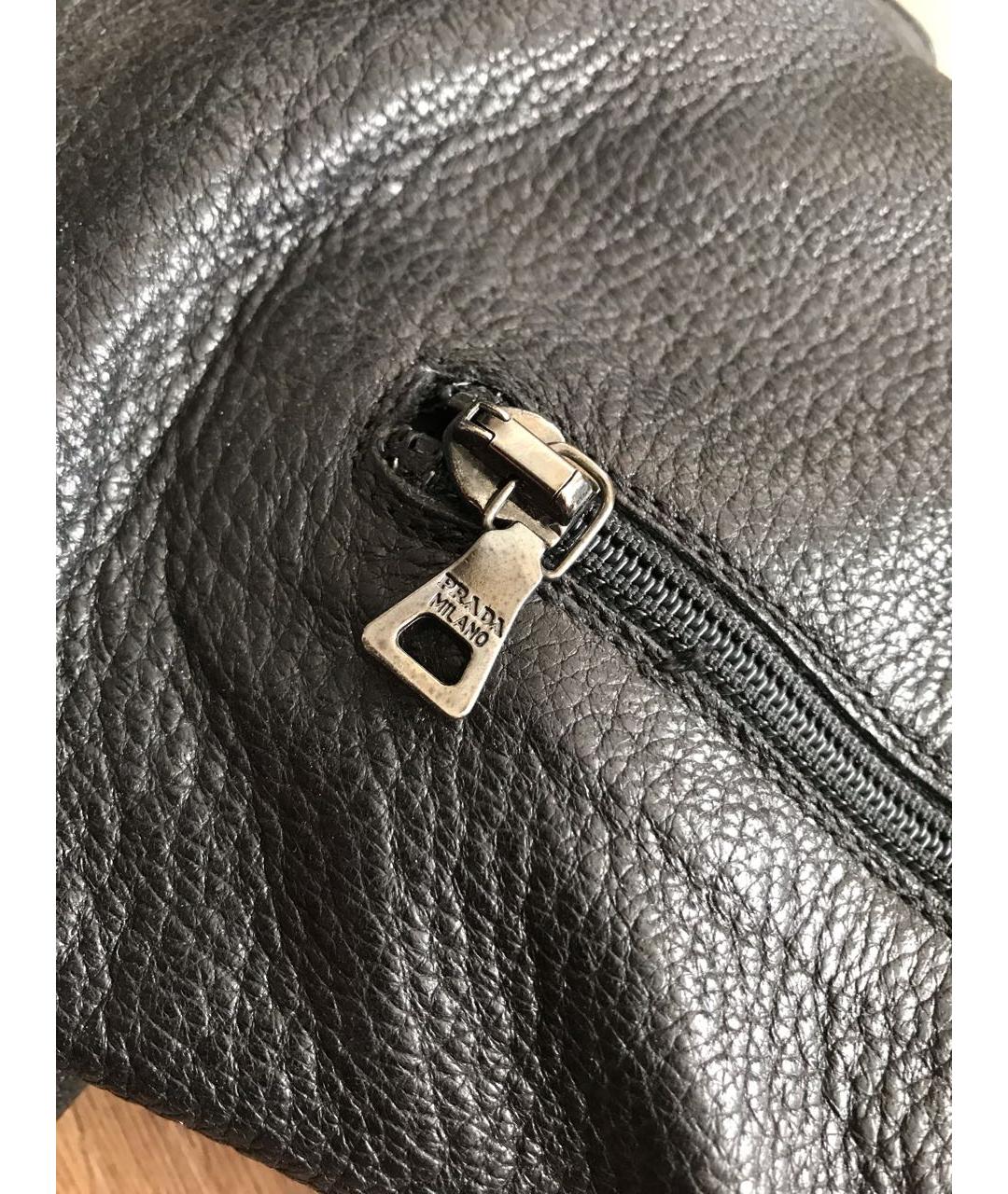 PRADA Черные кожаные сапоги, фото 8