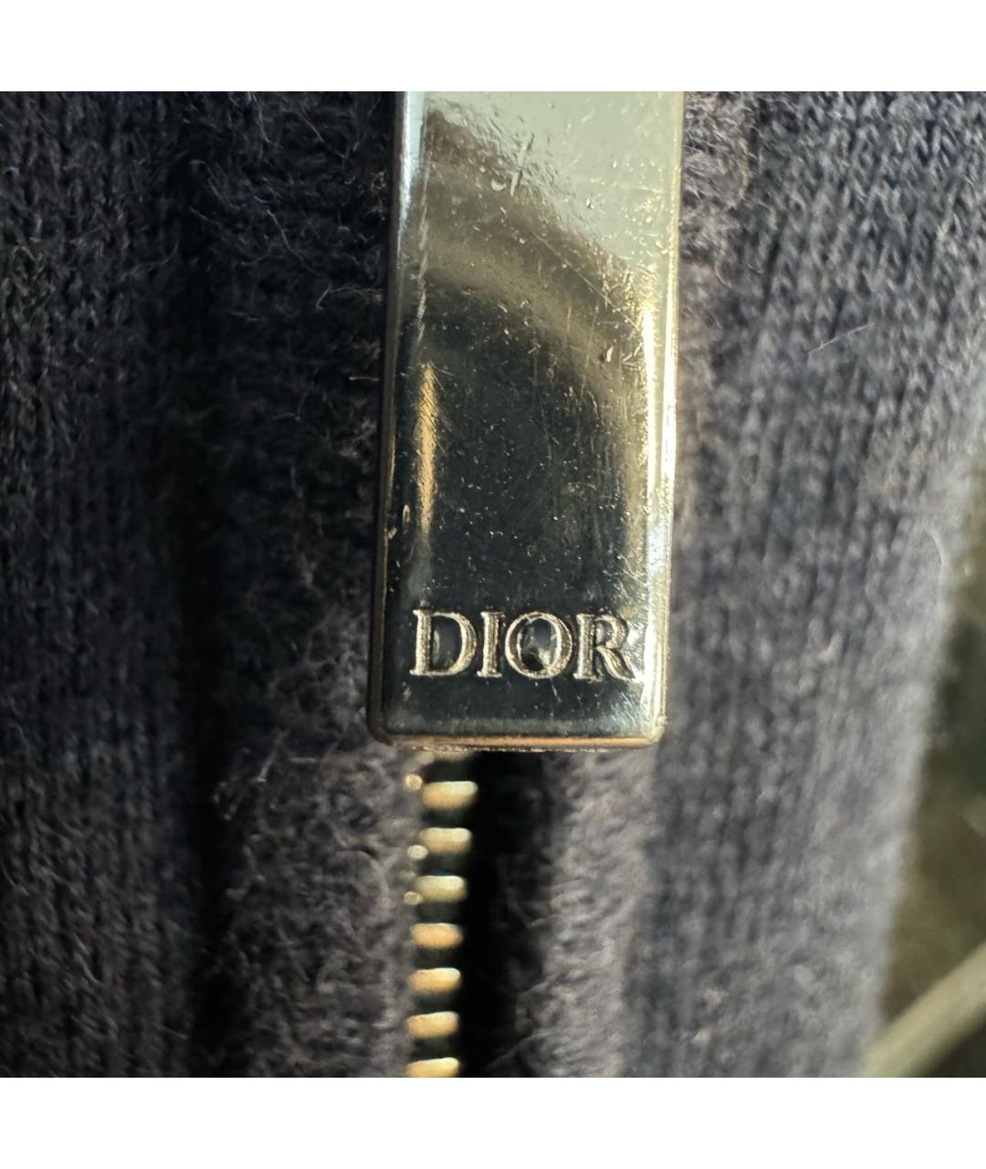 CHRISTIAN DIOR Темно-синие хлопковые повседневные брюки, фото 5