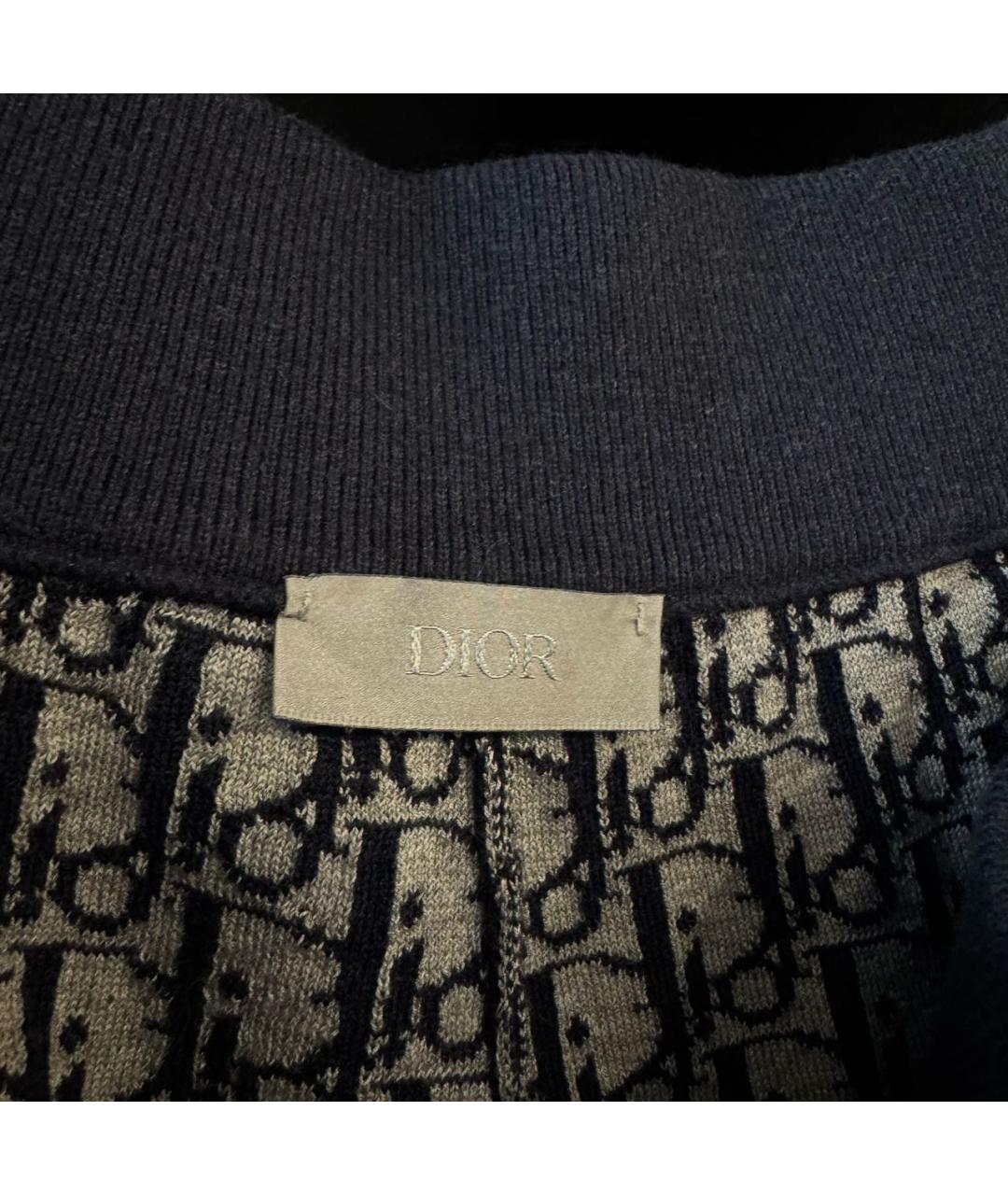 CHRISTIAN DIOR Темно-синие хлопковые повседневные брюки, фото 6