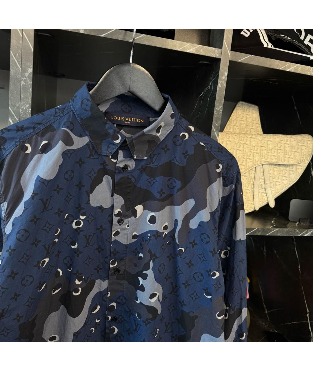 LOUIS VUITTON Синяя кэжуал рубашка, фото 3