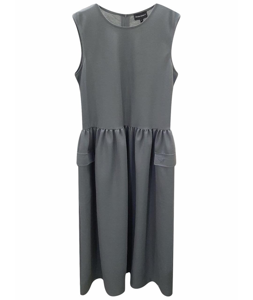 EMPORIO ARMANI Серое повседневное платье, фото 1