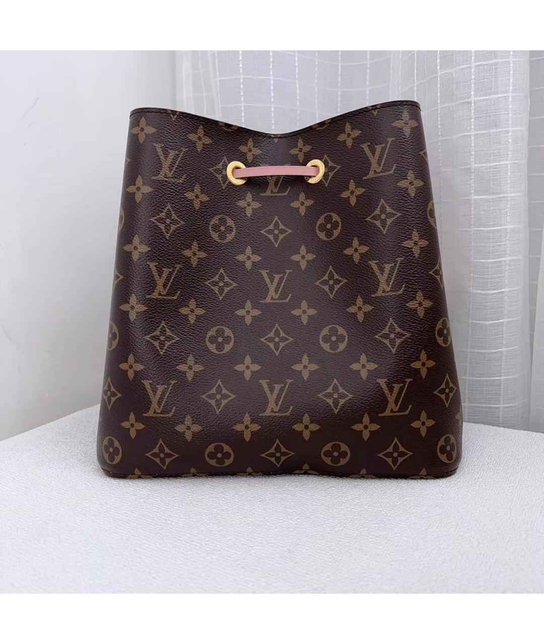 LOUIS VUITTON Розовая кожаная сумка тоут, фото 2