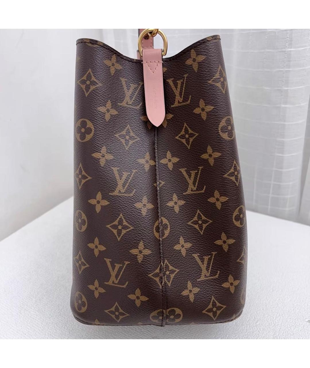 LOUIS VUITTON Розовая кожаная сумка тоут, фото 3