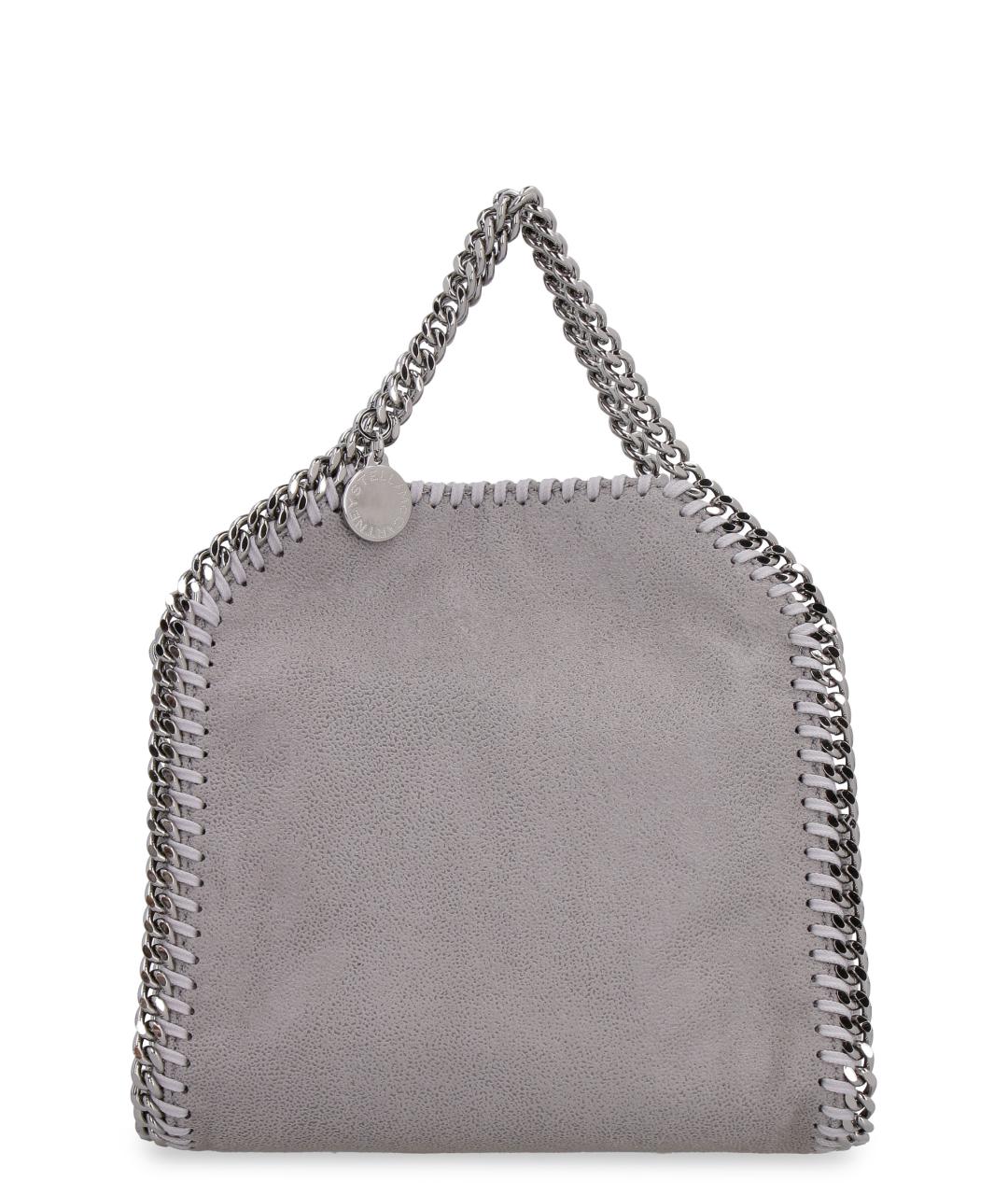 STELLA MCCARTNEY Серая синтетическая сумка с короткими ручками, фото 1