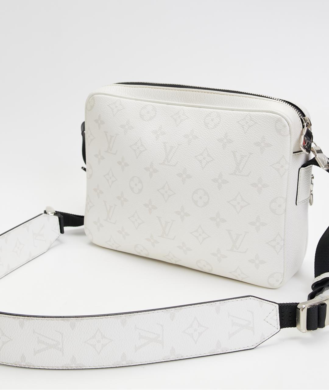LOUIS VUITTON Белая кожаная сумка на плечо, фото 3
