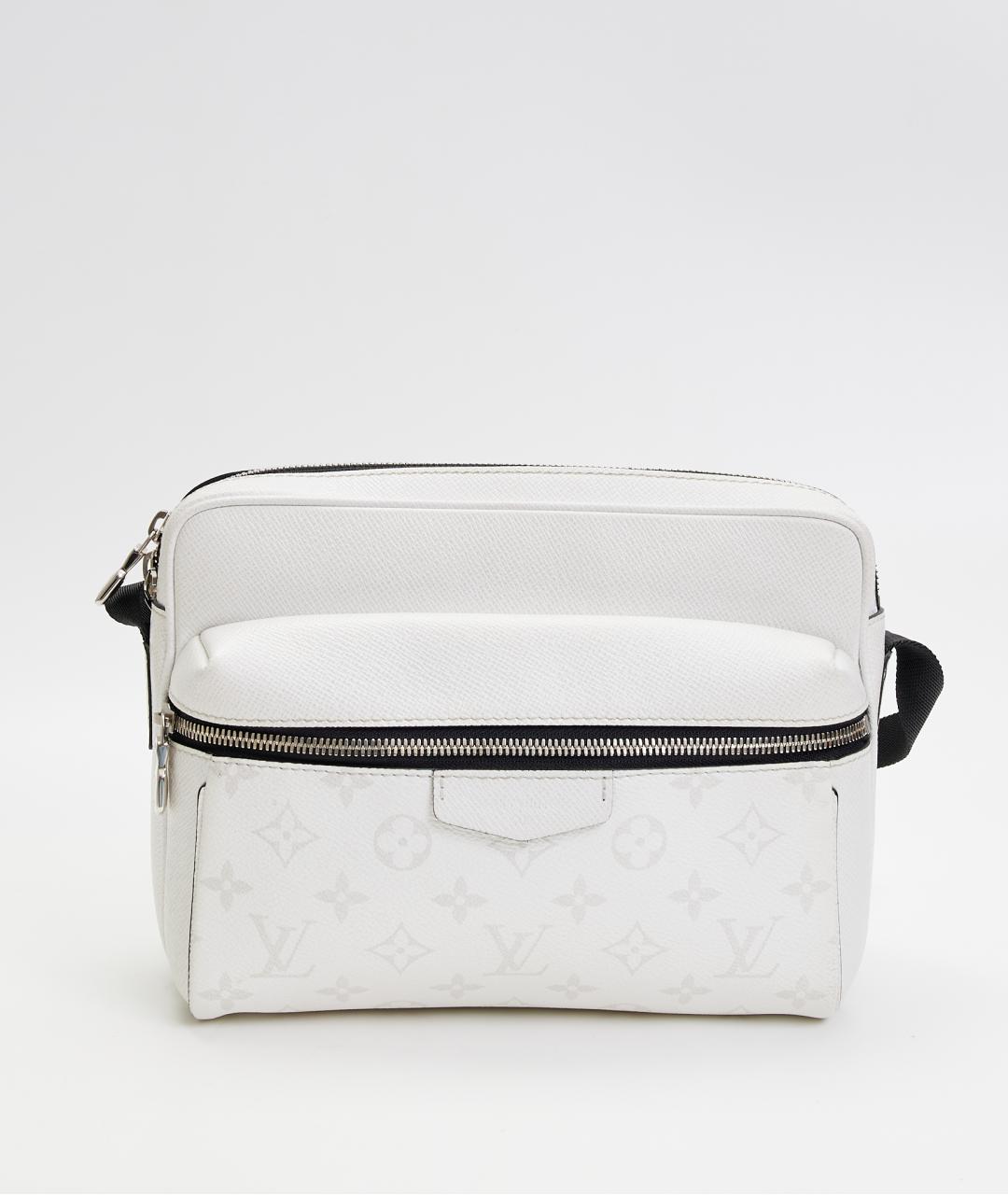 LOUIS VUITTON Белая кожаная сумка на плечо, фото 6