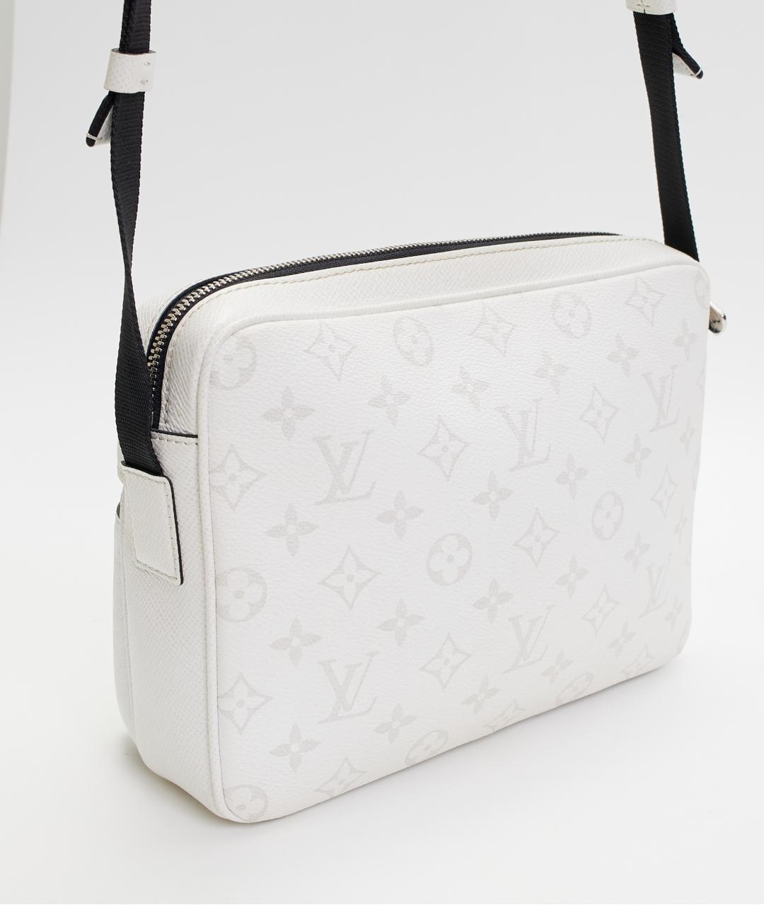 LOUIS VUITTON Белая кожаная сумка на плечо, фото 4