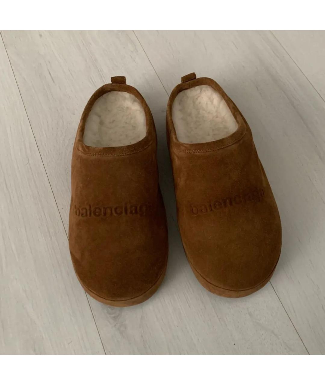 BALENCIAGA Коричневые мюли, фото 2