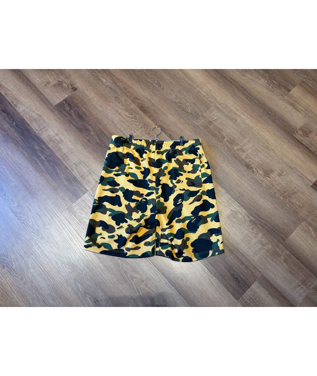 BAPE Хаки хлопковые шорты, фото 2