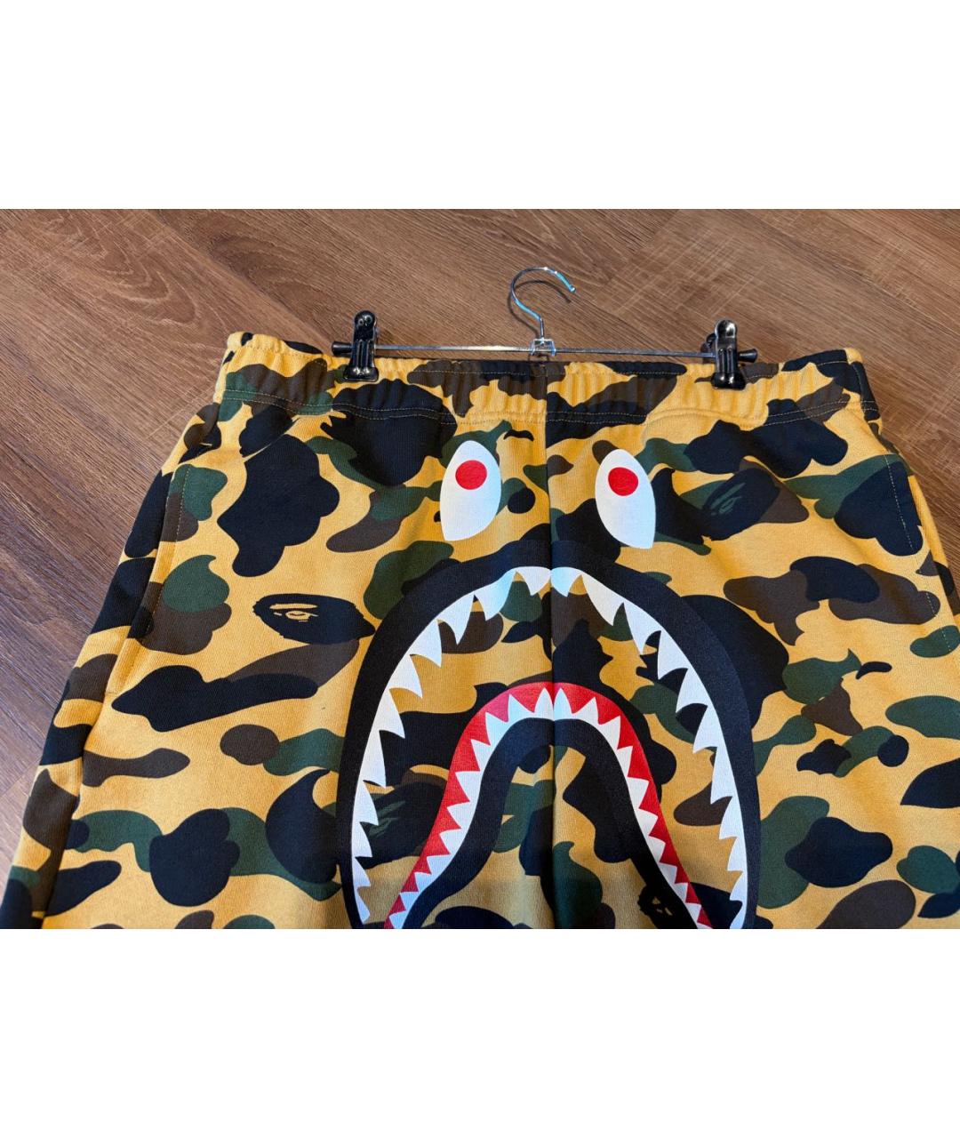 BAPE Хаки хлопковые шорты, фото 3