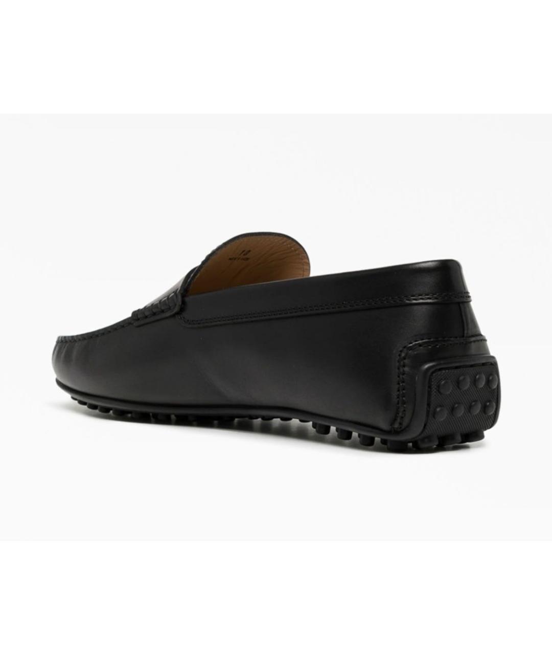 TOD'S Черные кожаные мокасины, фото 7