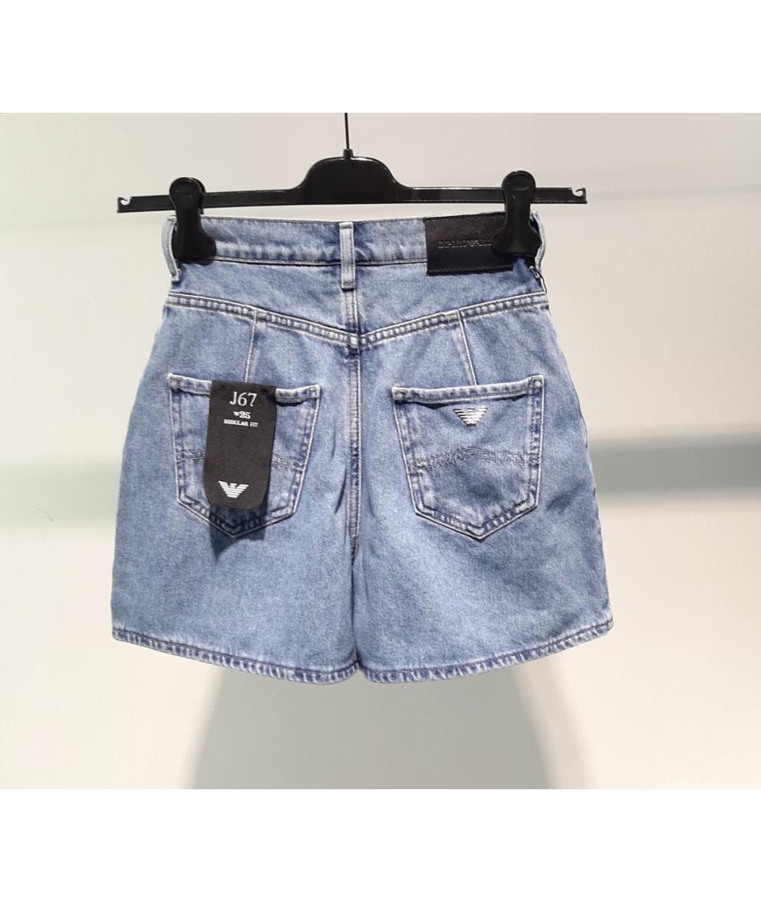 EMPORIO ARMANI Голубые шорты, фото 2