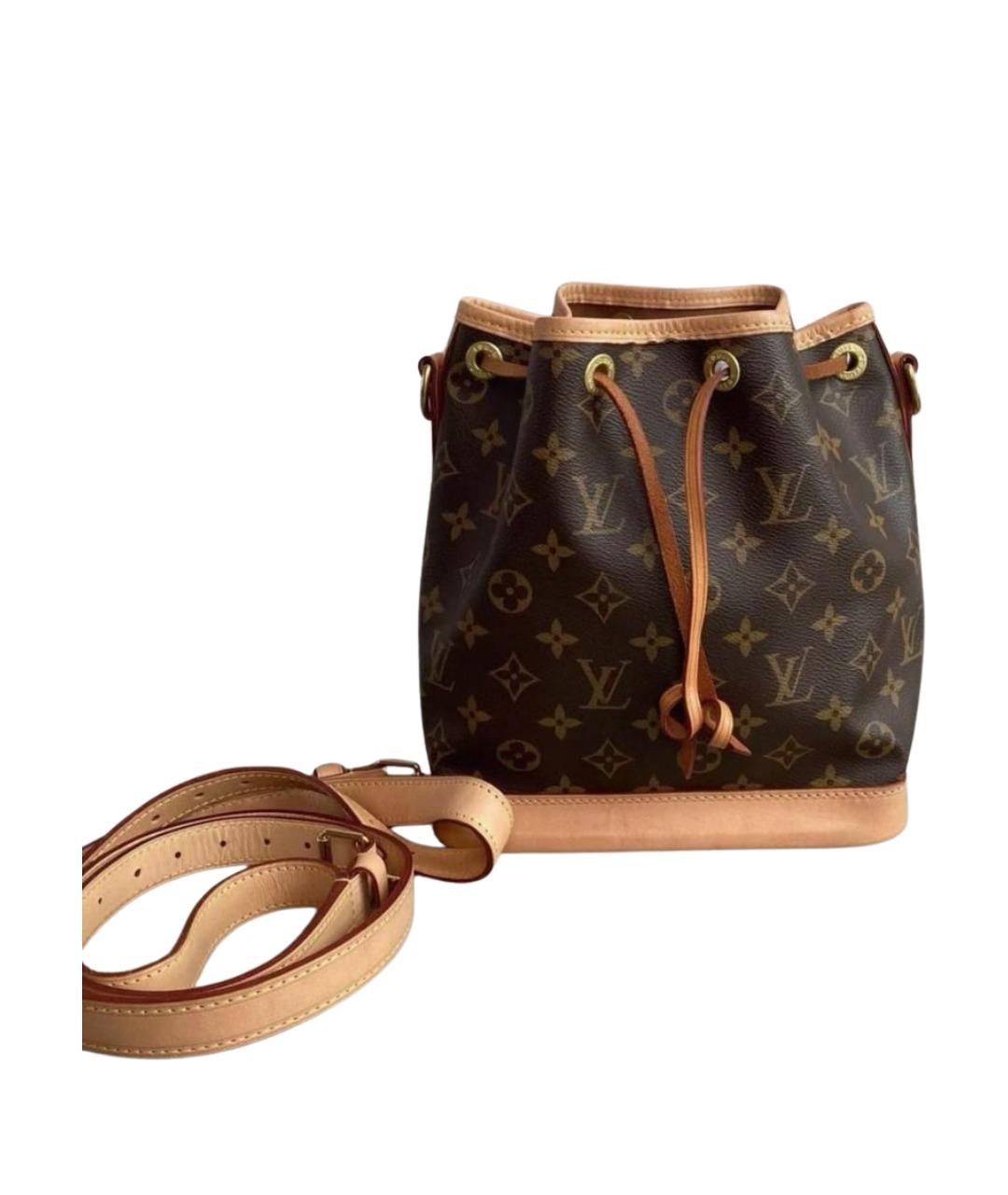 LOUIS VUITTON Коричневая кожаная сумка через плечо, фото 1