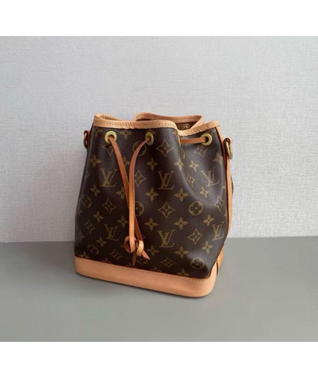 LOUIS VUITTON Коричневая кожаная сумка через плечо, фото 3
