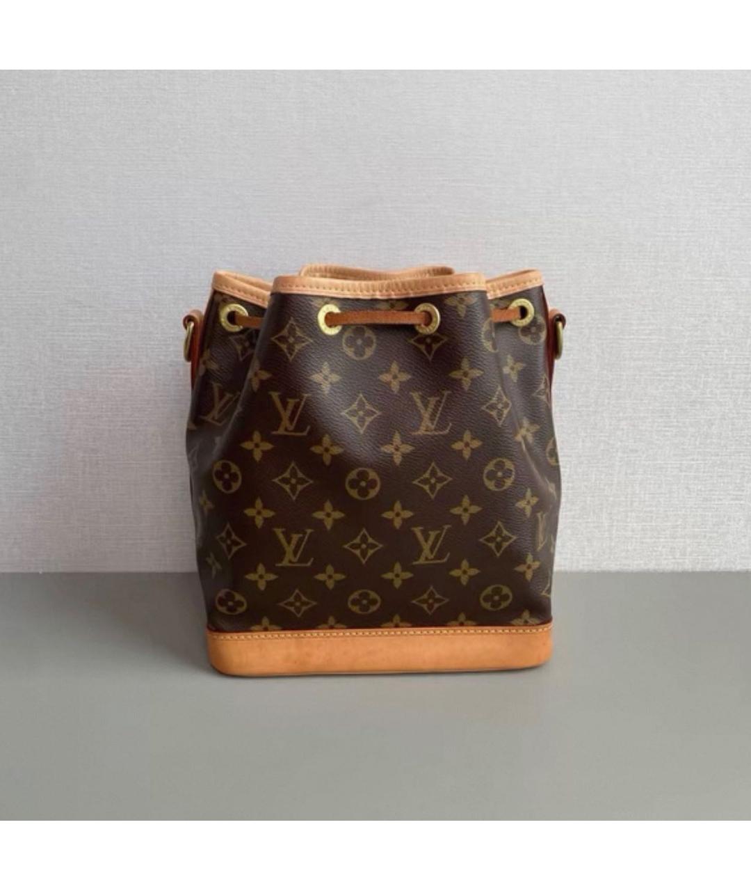 LOUIS VUITTON Коричневая кожаная сумка через плечо, фото 4