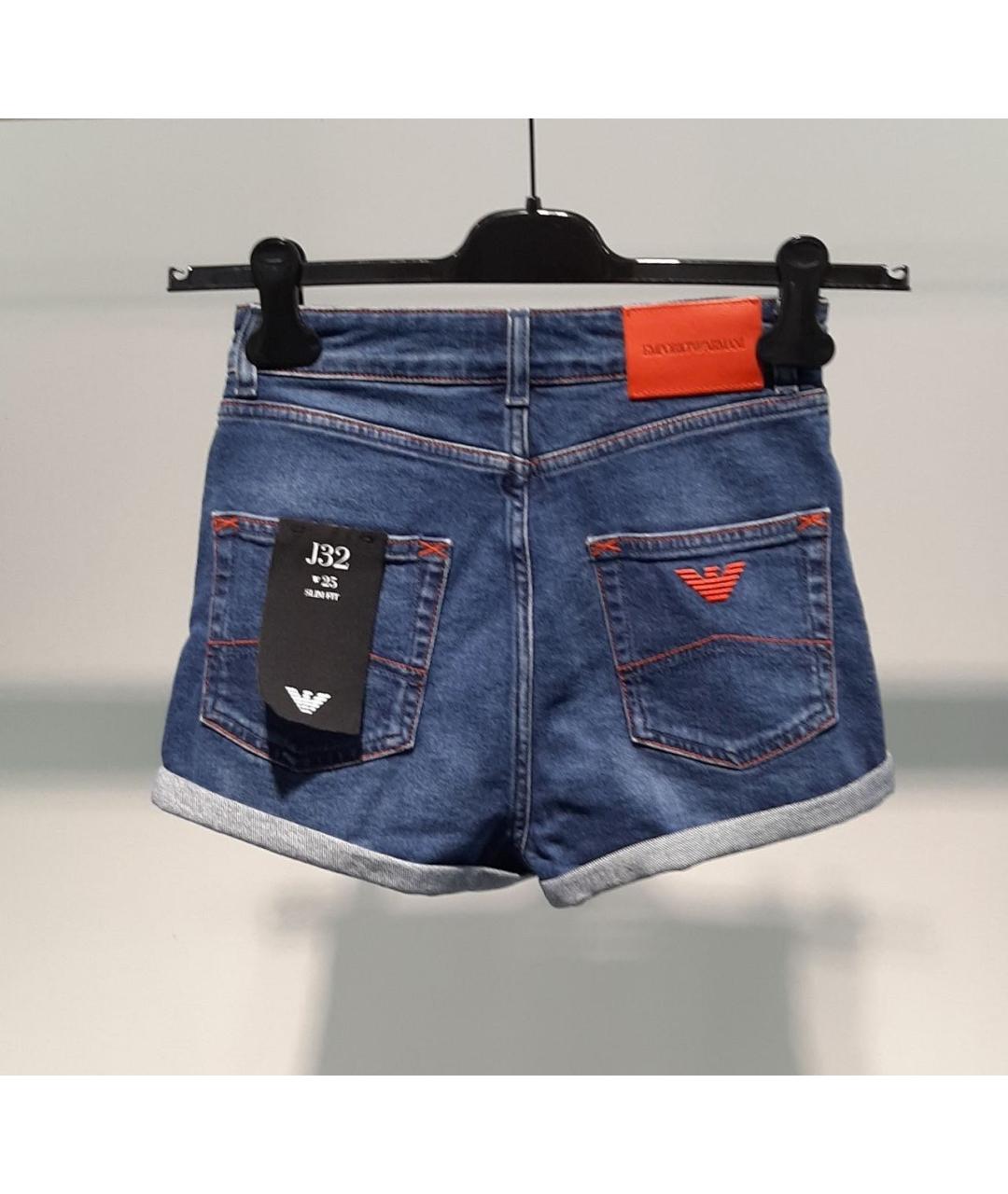 EMPORIO ARMANI Синие шорты, фото 2