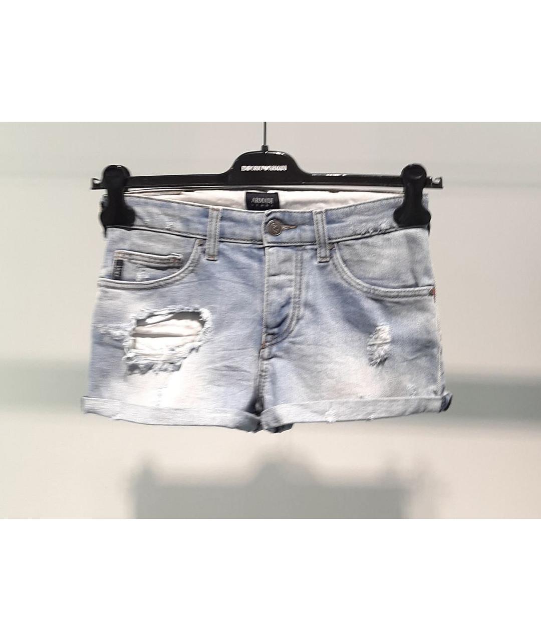 ARMANI JEANS Голубые шорты, фото 3