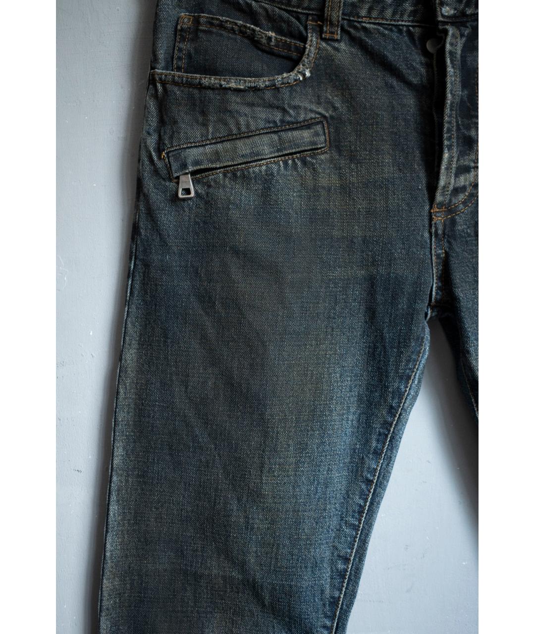 BALMAIN Синие хлопковые джинсы скинни, фото 3