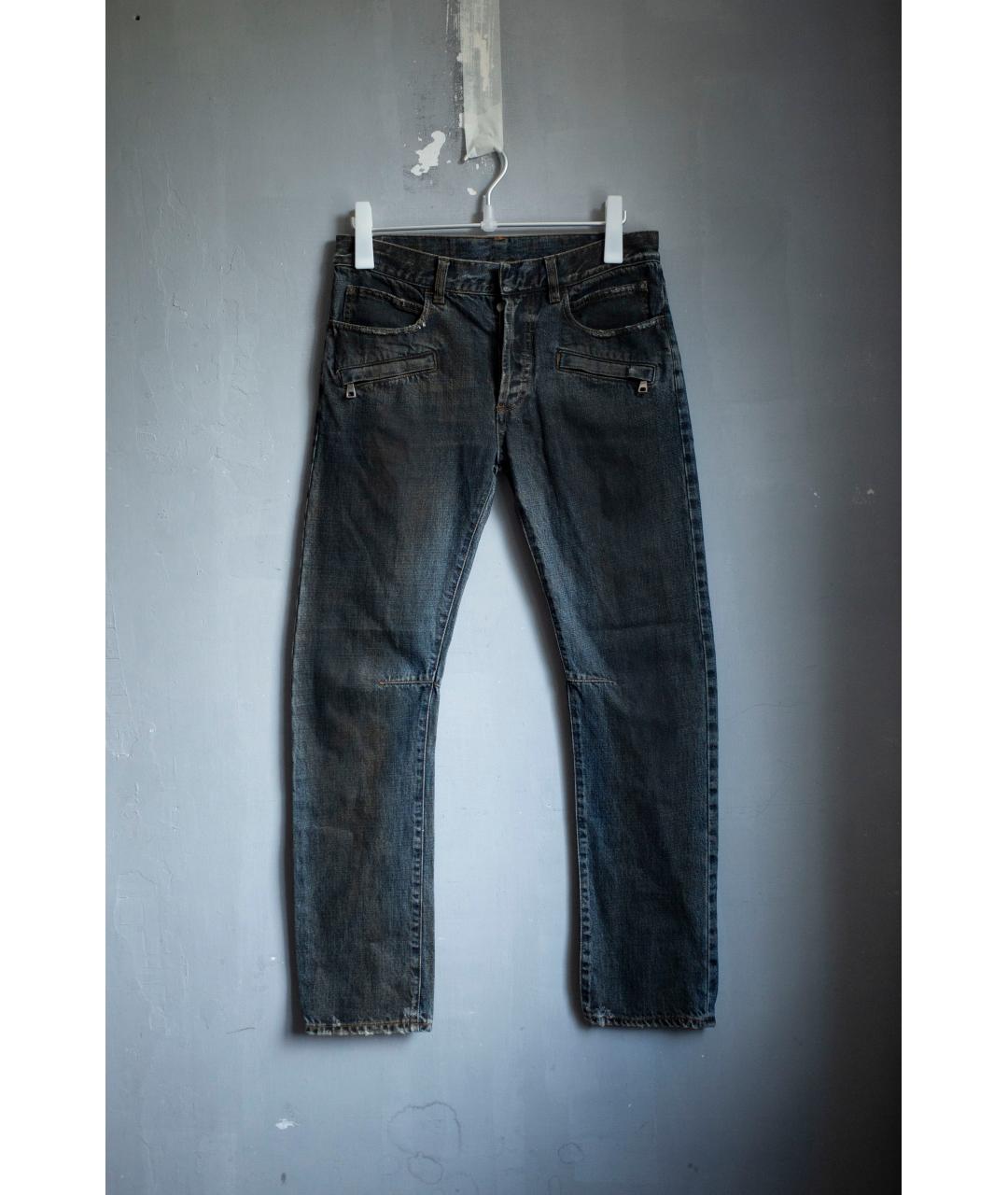 BALMAIN Синие хлопковые джинсы скинни, фото 10
