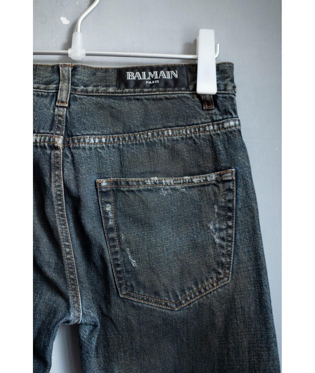 BALMAIN Синие хлопковые джинсы скинни, фото 6