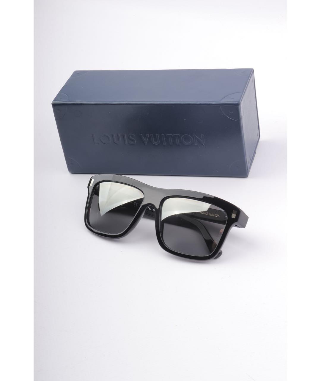 LOUIS VUITTON Черные пластиковые солнцезащитные очки, фото 2