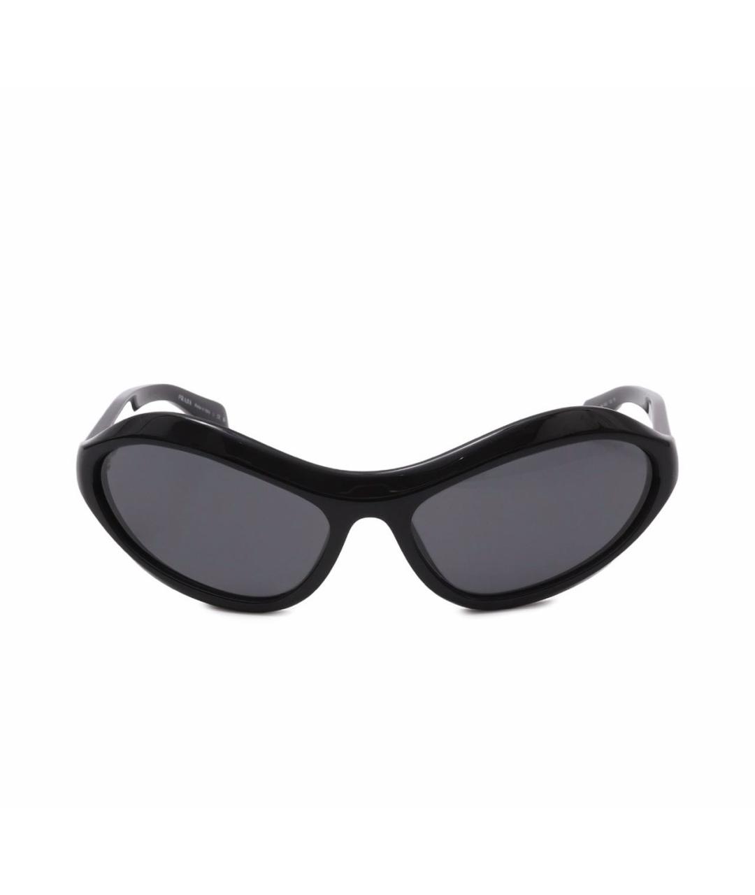 PRADA Черные пластиковые солнцезащитные очки, фото 7