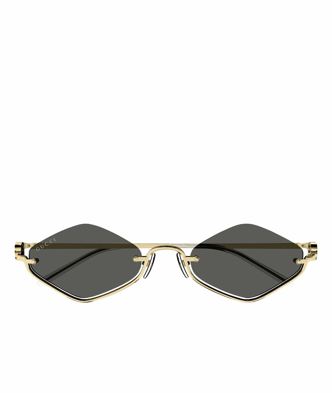GUCCI Серые металлические солнцезащитные очки, фото 1