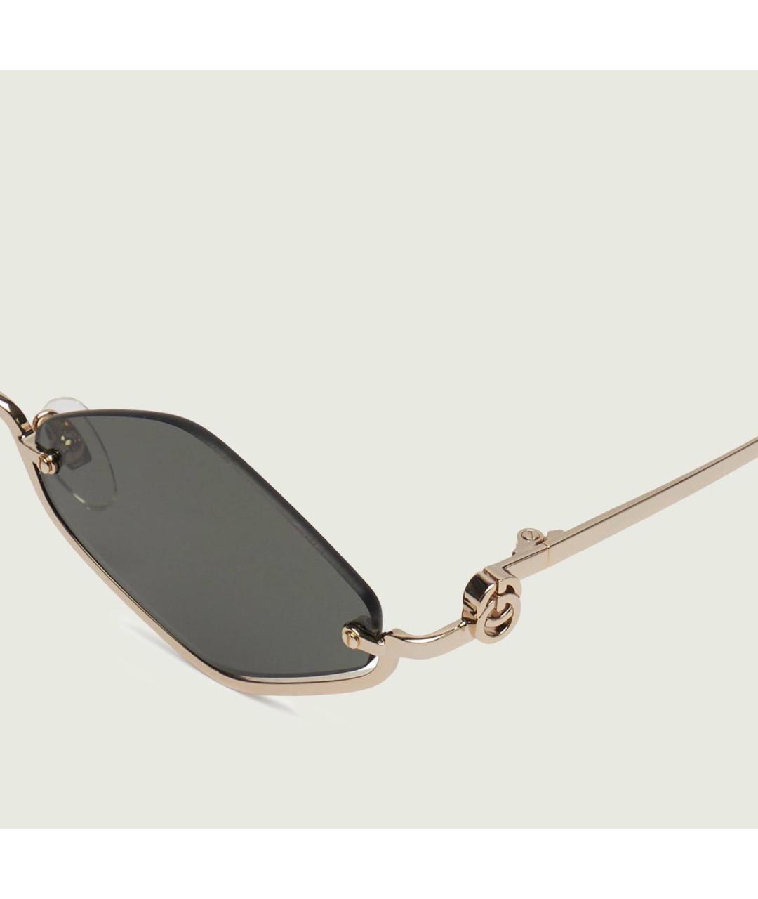 GUCCI Серые металлические солнцезащитные очки, фото 3