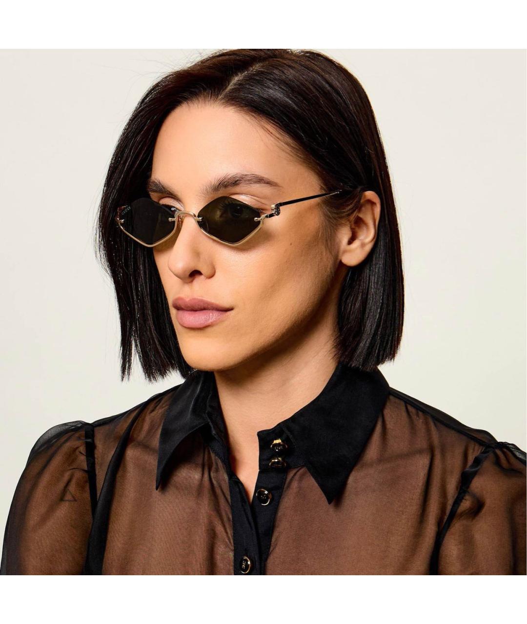GUCCI Серые металлические солнцезащитные очки, фото 5