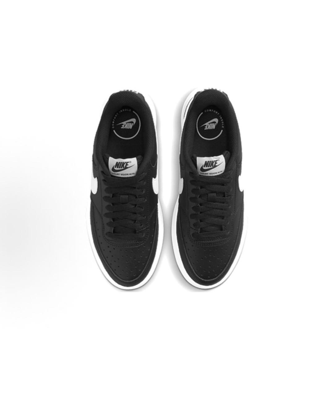 NIKE Черные кожаные кроссовки, фото 4