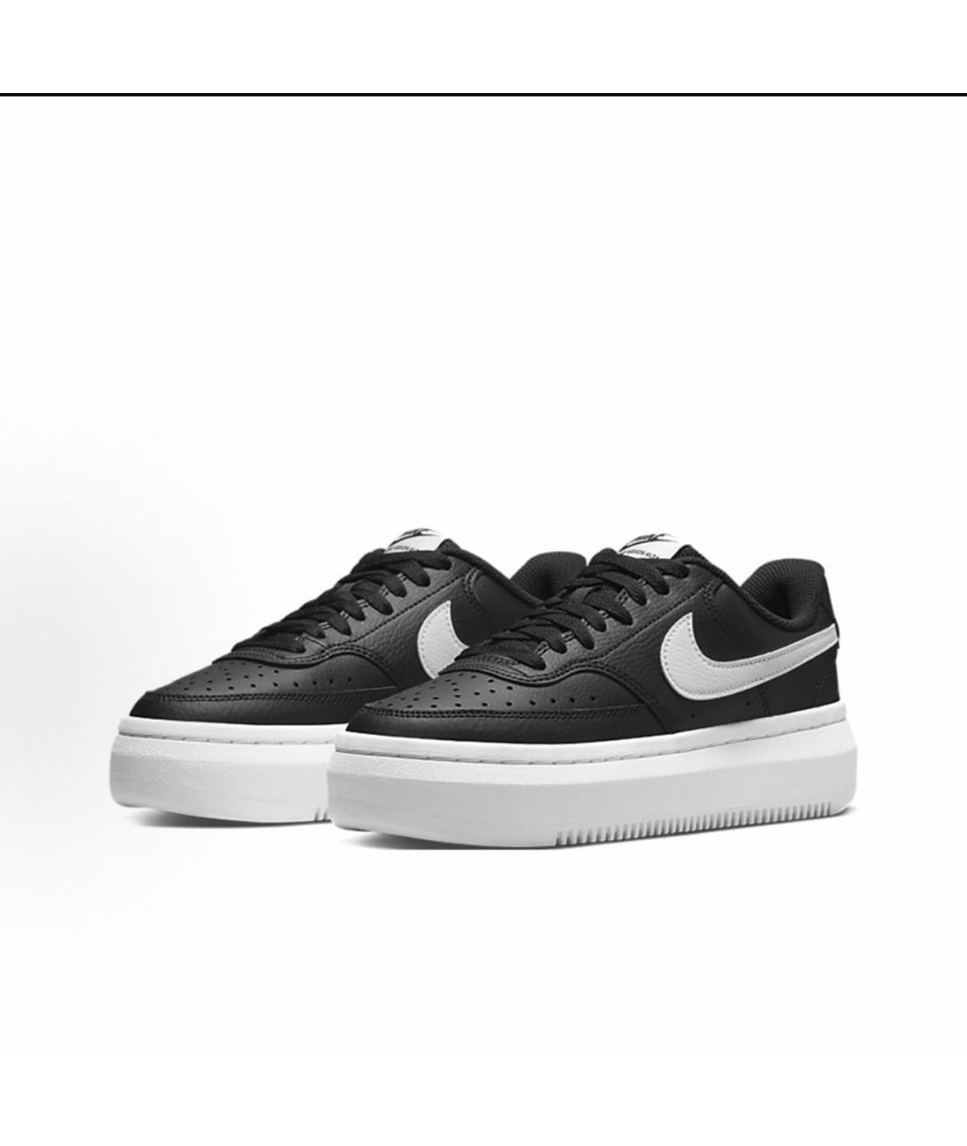 NIKE Черные кожаные кроссовки, фото 3