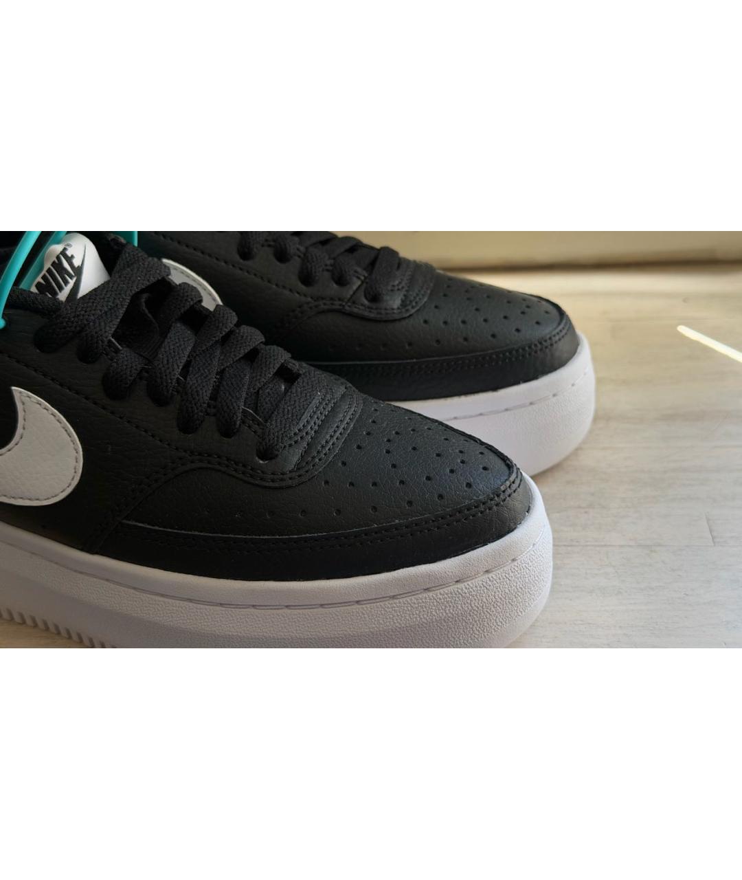 NIKE Черные кожаные кроссовки, фото 6