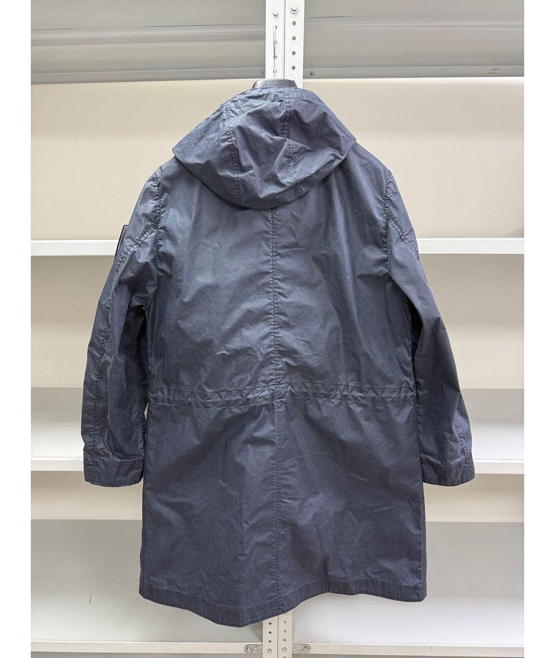 STONE ISLAND Синяя хлопковая парка, фото 2