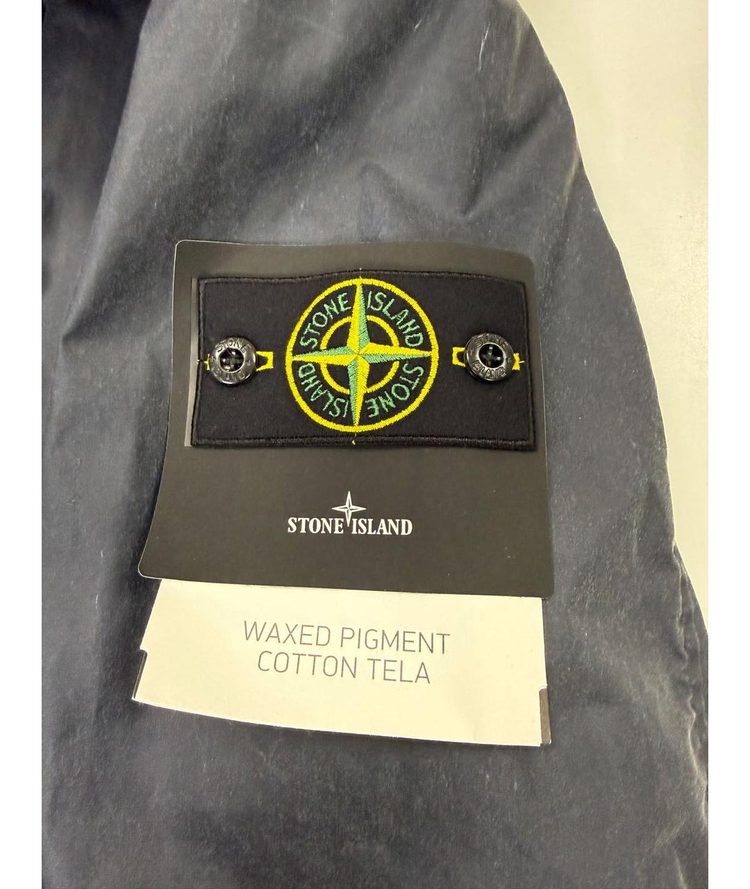 STONE ISLAND Синяя хлопковая парка, фото 6