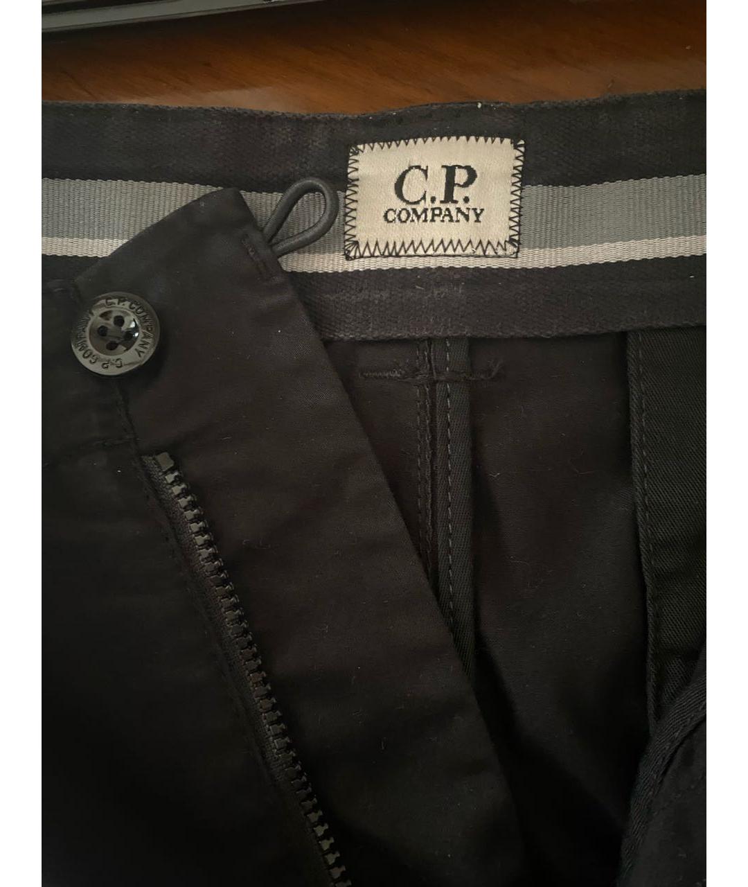 CP COMPANY Черные хлопковые повседневные брюки, фото 2