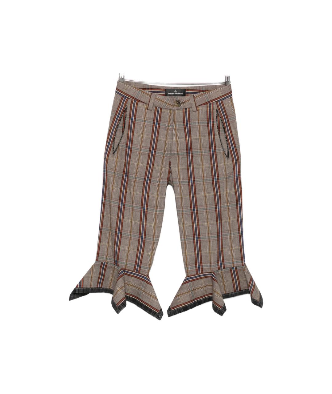 VIVIENNE WESTWOOD Бежевые хлопковые капри, фото 1