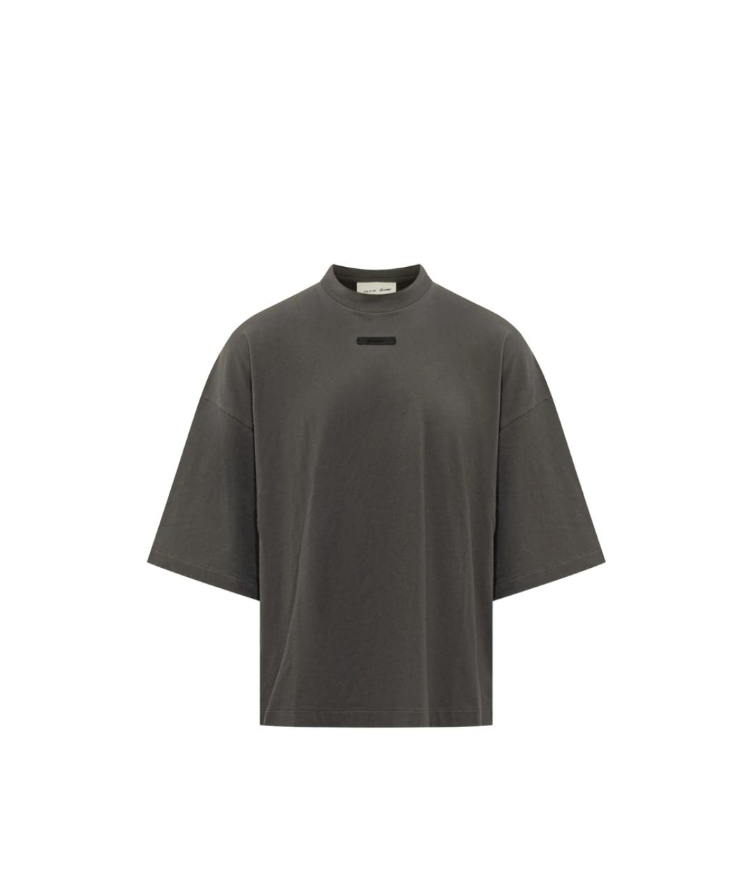 FEAR OF GOD ESSENTIALS Серая хлопковая футболка, фото 1
